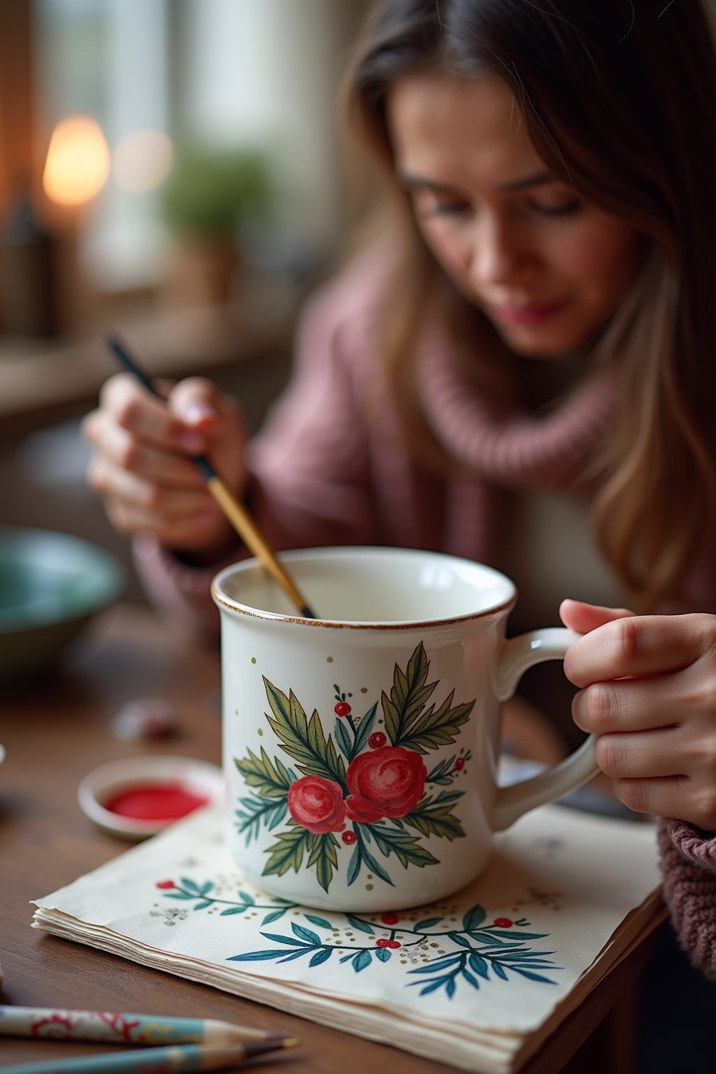 keramik bemalen weihnachten outline 2