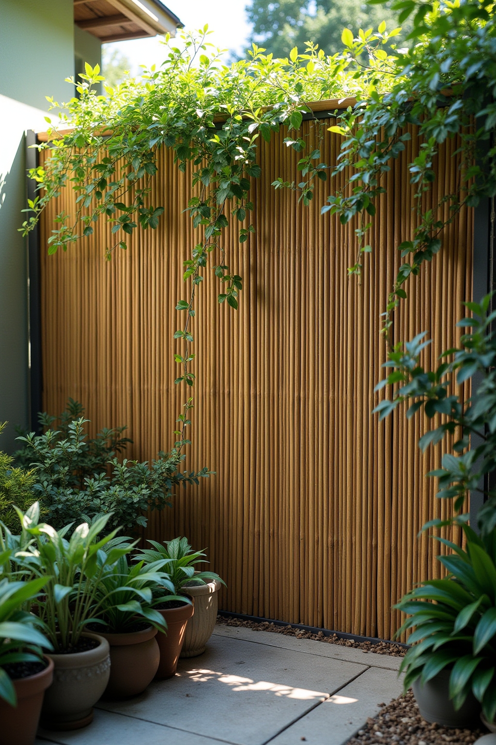 kreativer sichtschutz garten selber bauen outline 2