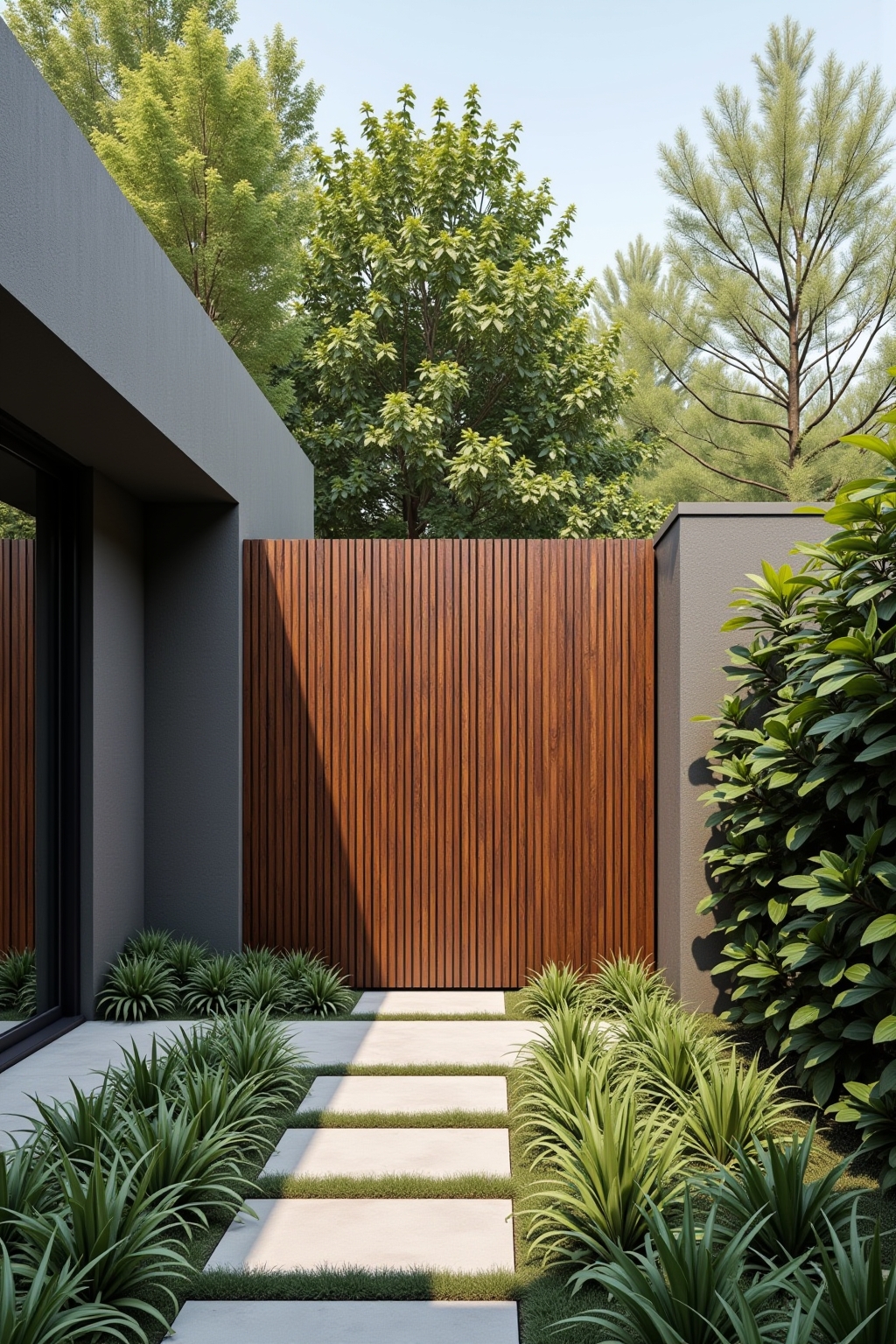 modern sichtschutz garten outline 1