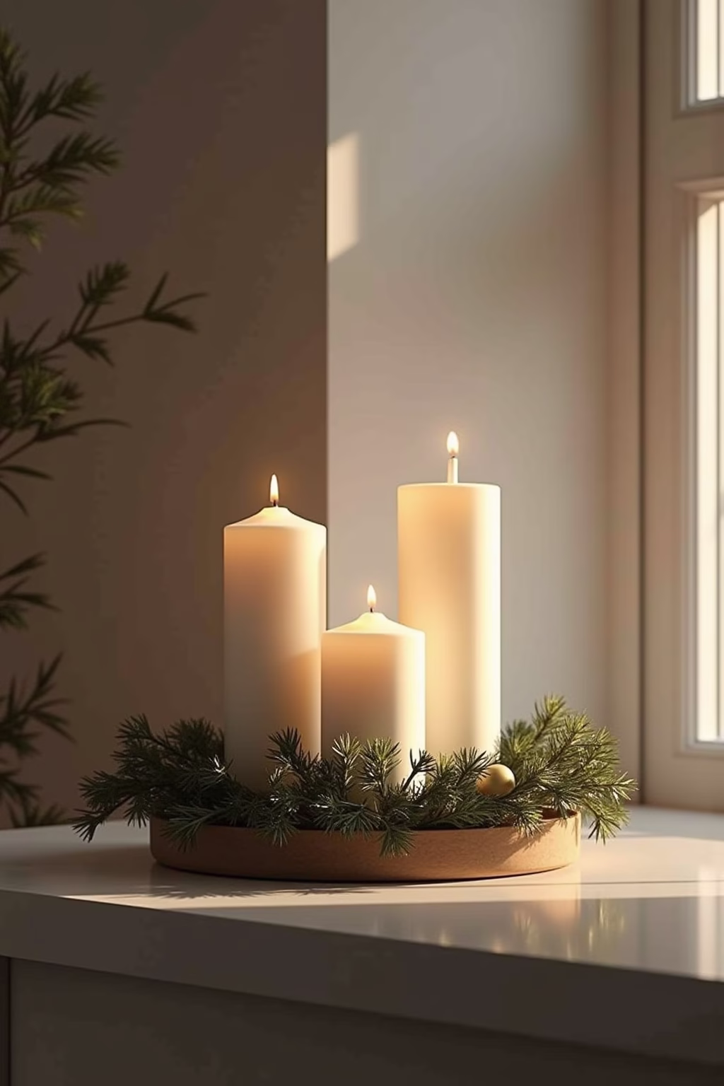 moderner adventskranz ideen outline 1