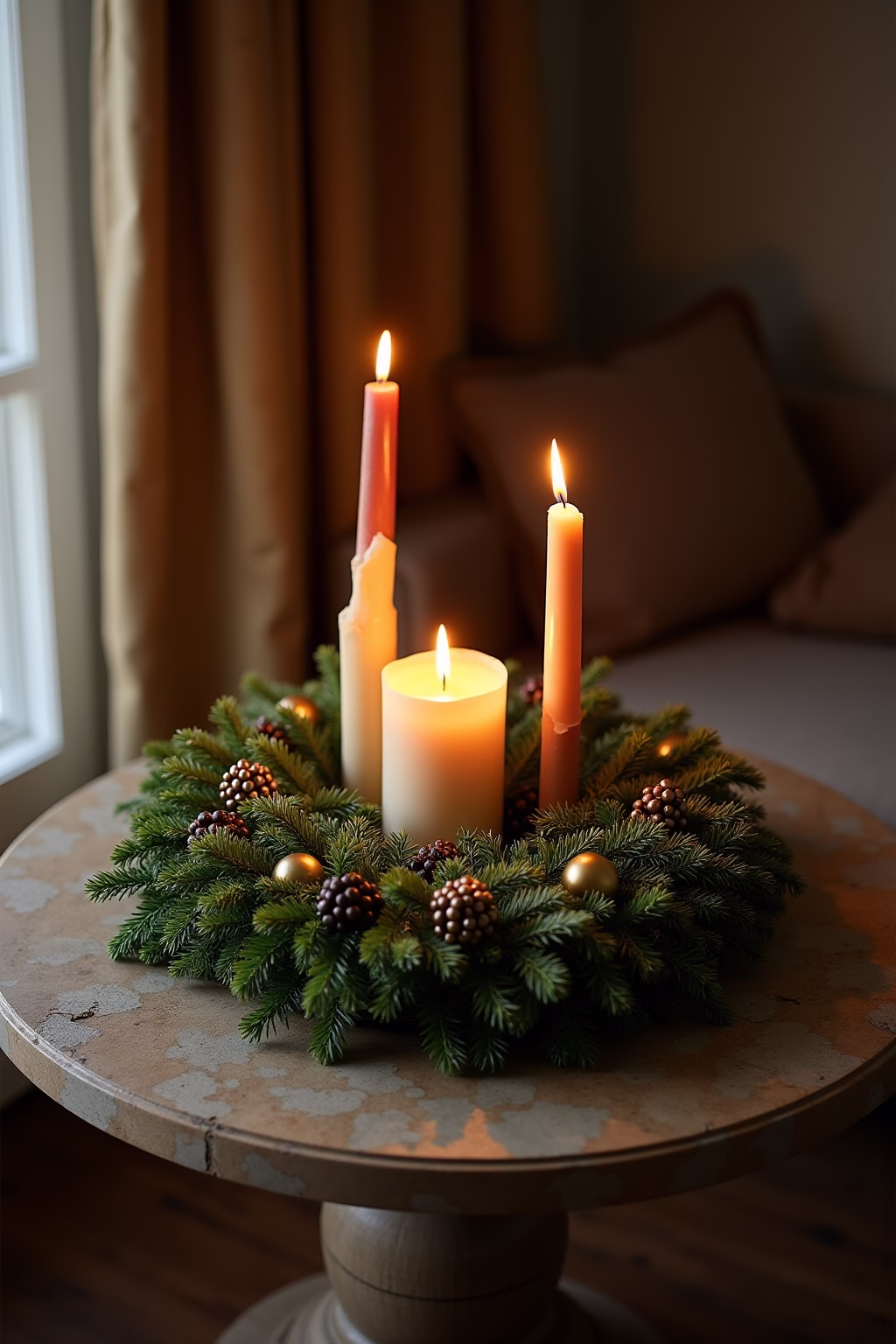 moderner adventskranz ideen outline 2