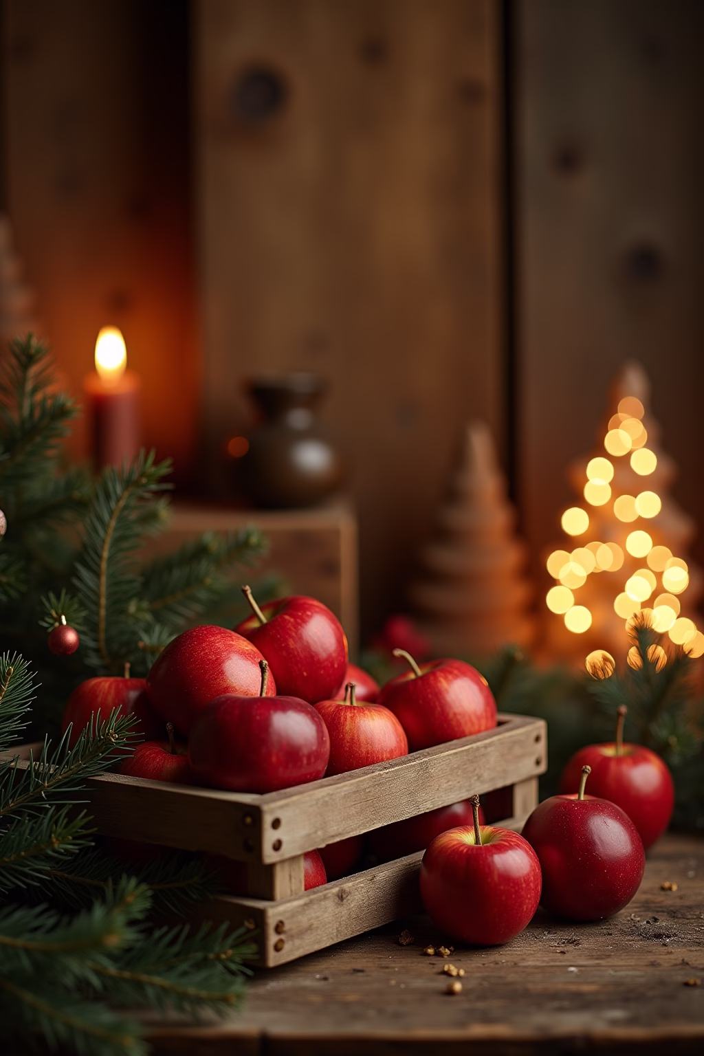 obstkisten deko weihnachten outline 1