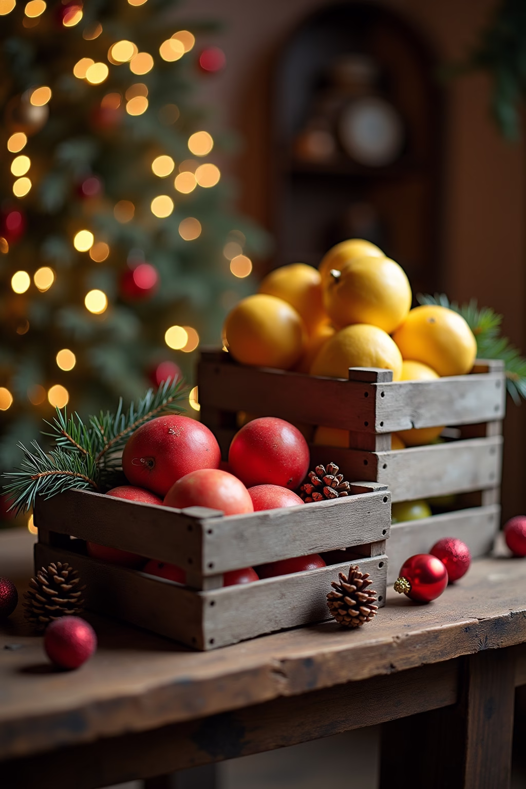 obstkisten deko weihnachten outline 4