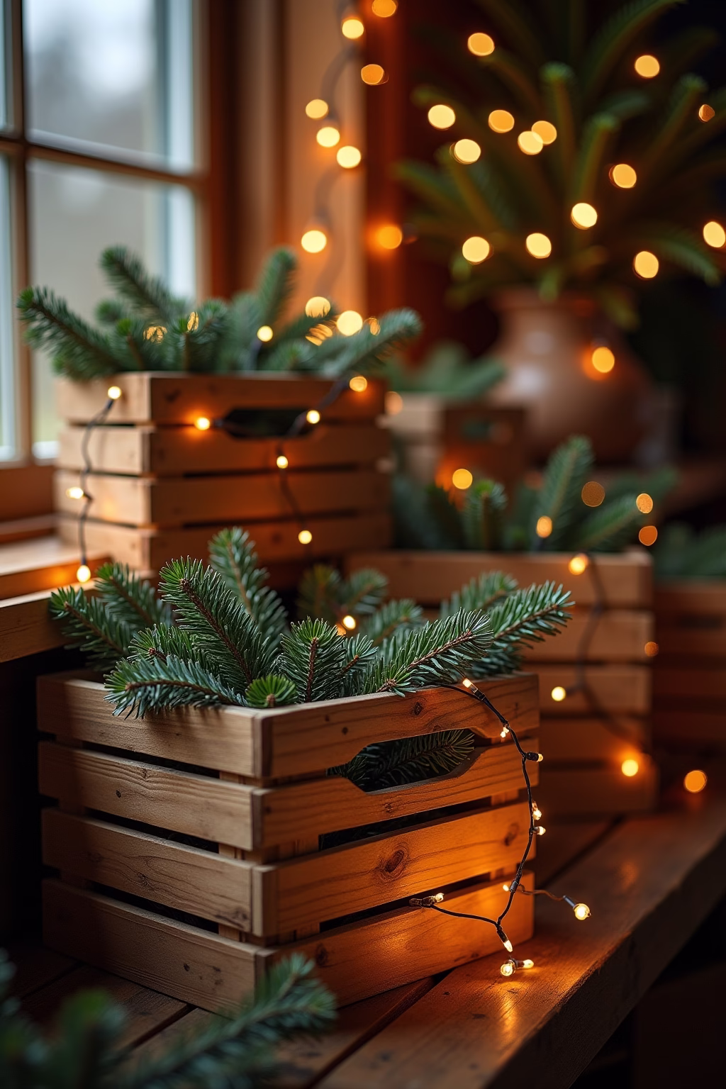 obstkisten deko weihnachten outline 6