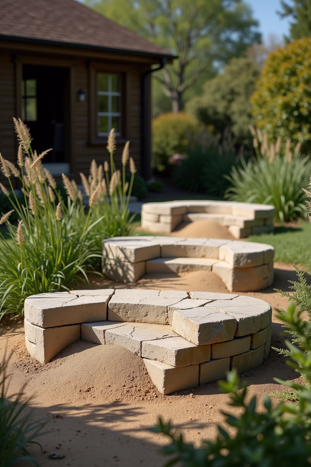 sandstein ideen garten outline 7