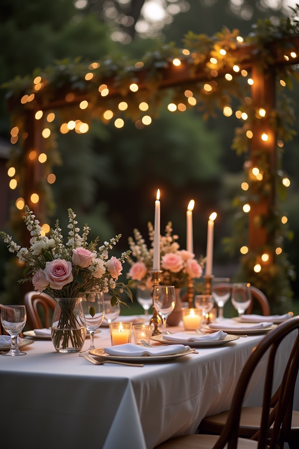 silberhochzeit deko garten selber machen outline 1