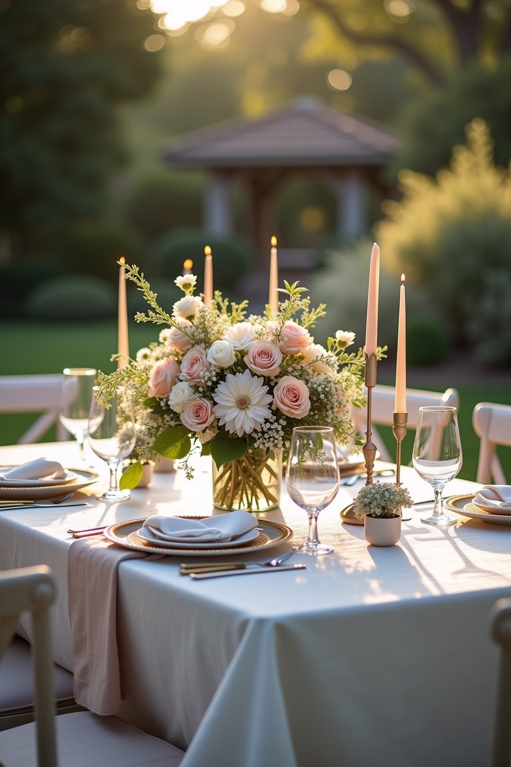 silberhochzeit deko garten selber machen outline 4