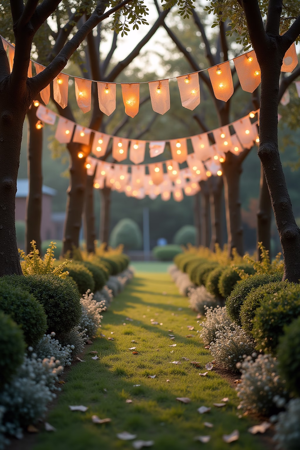 silberhochzeit deko garten selber machen outline 7