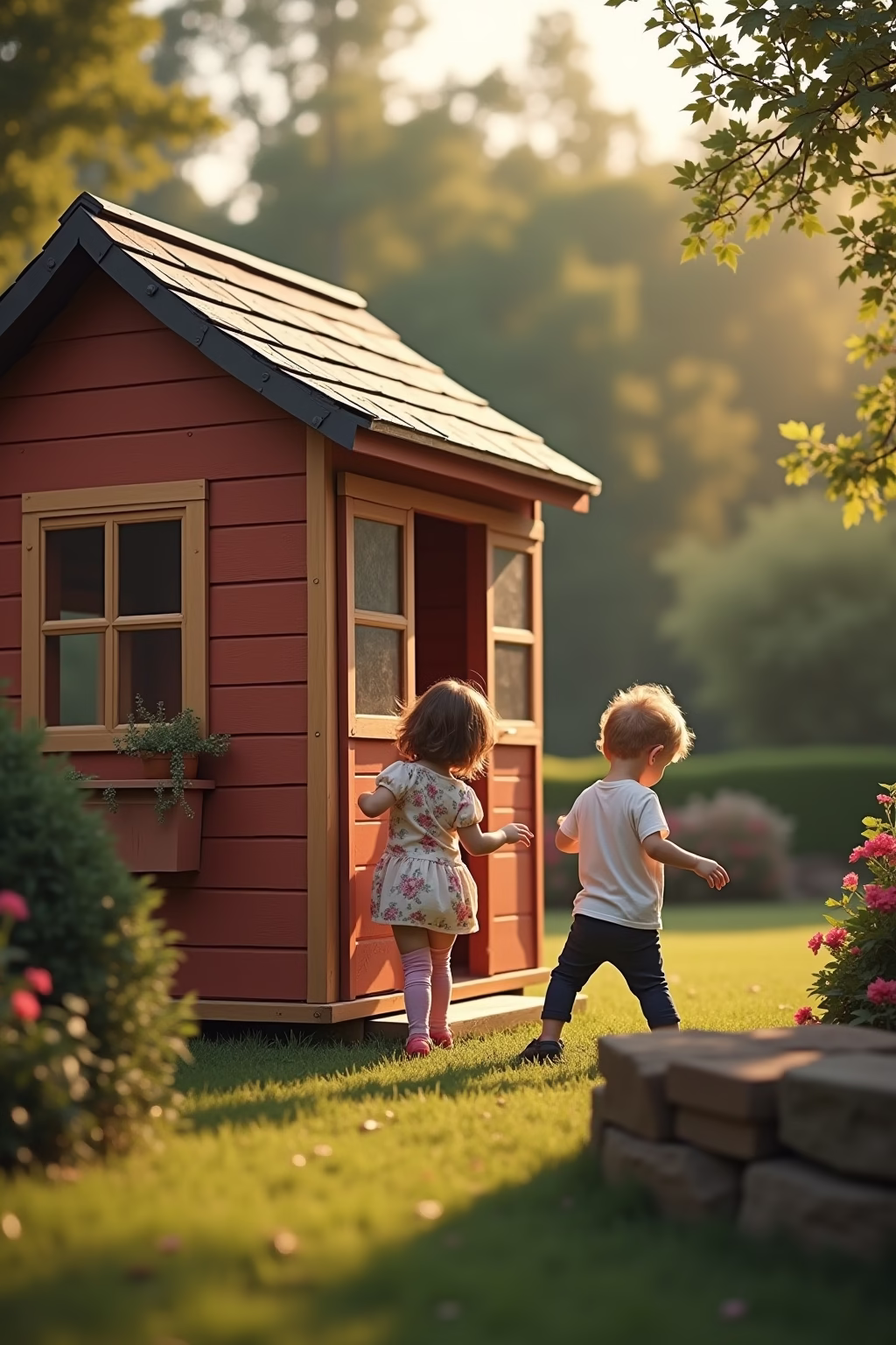 spielhaus garten outline 7