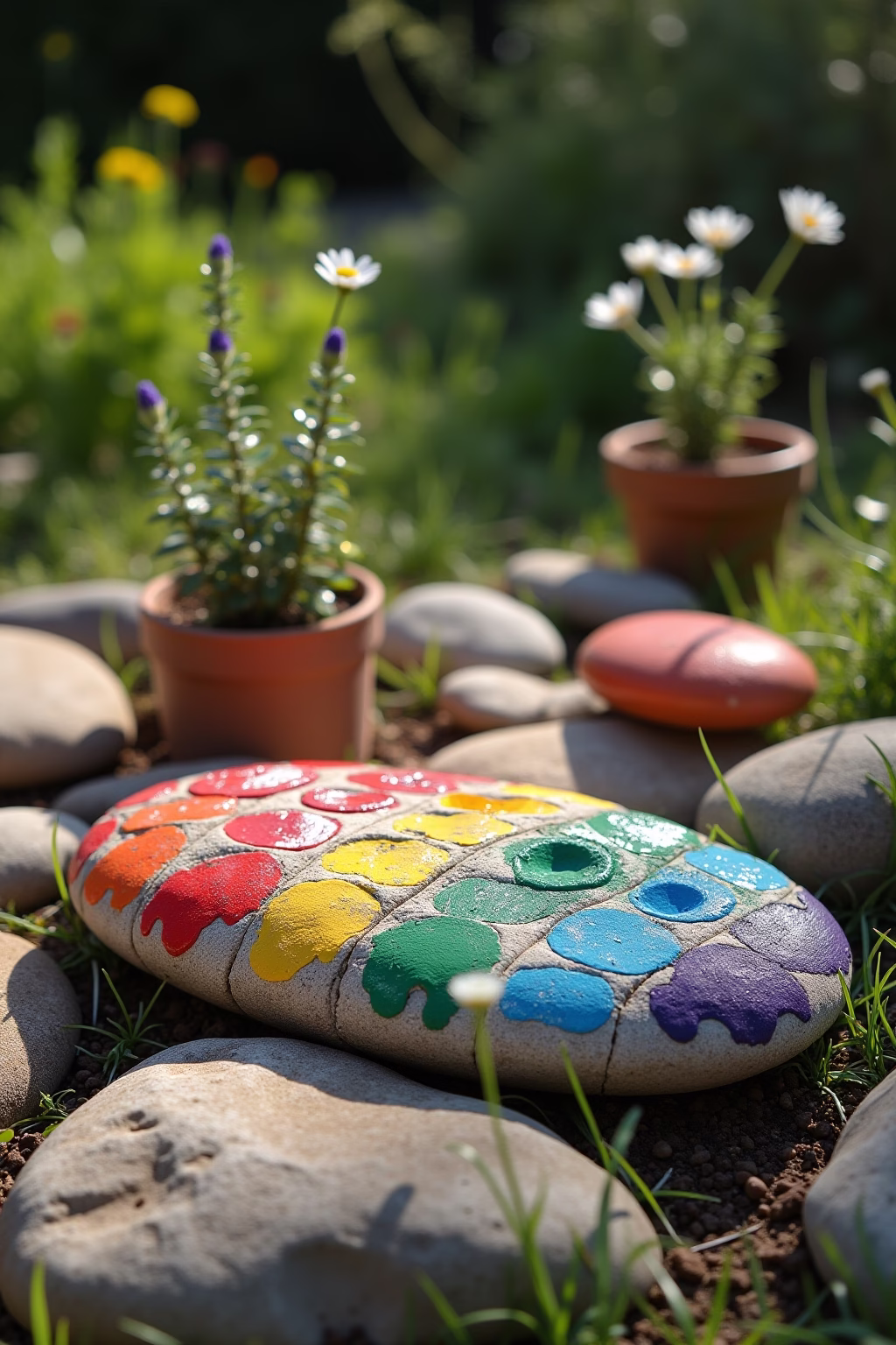 steine bemalen fuer den garten outline 3