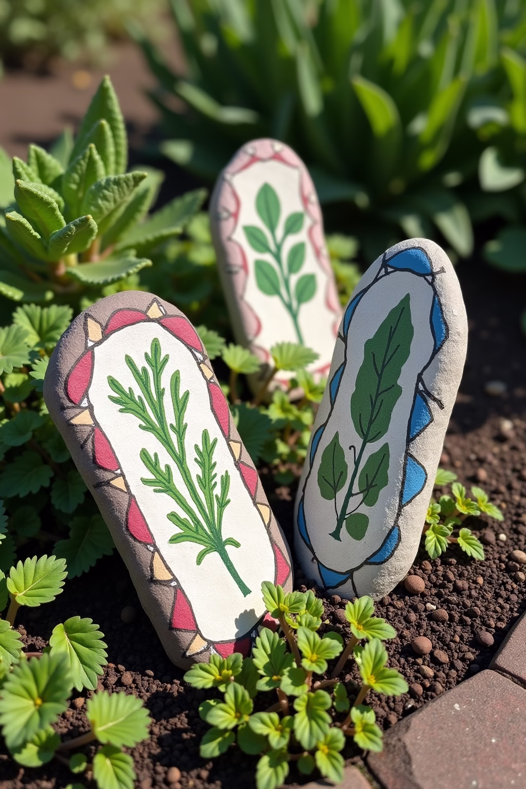 steine bemalen fuer den garten outline 6