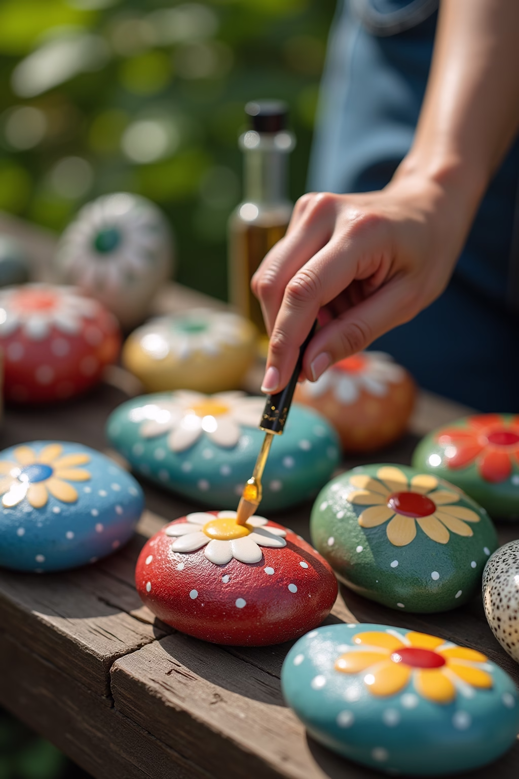 steine bemalen fuer den garten outline 8