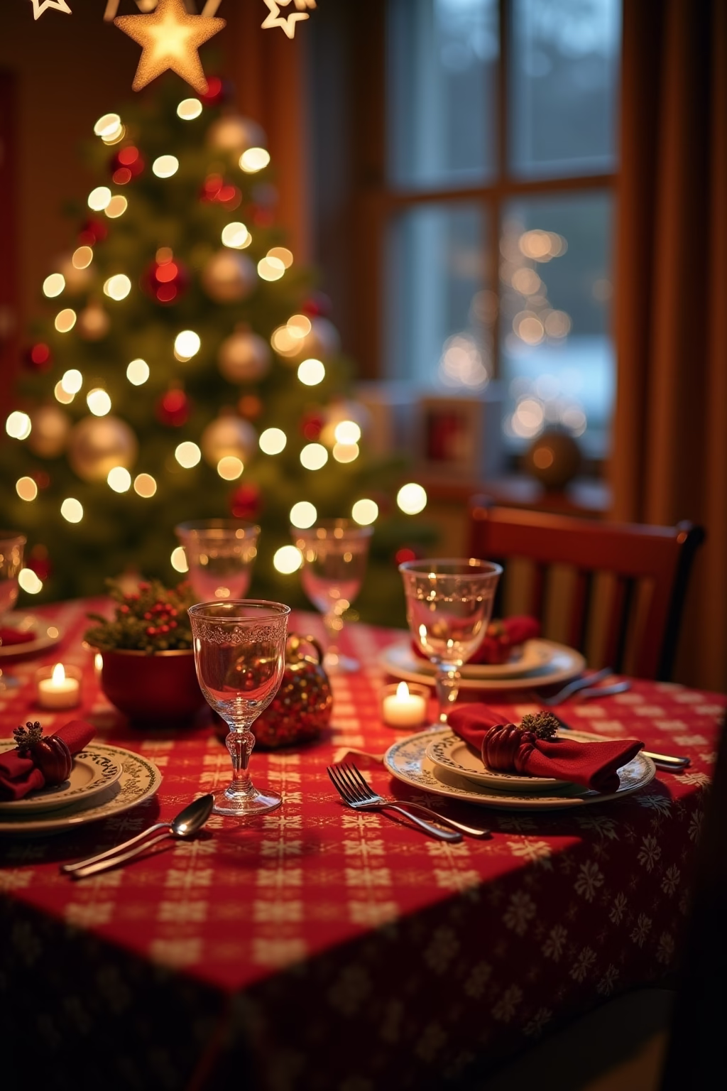 tischdecke weihnachten outline 1