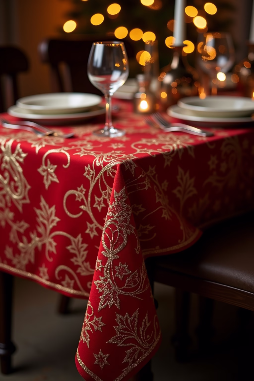 tischdecke weihnachten outline 2