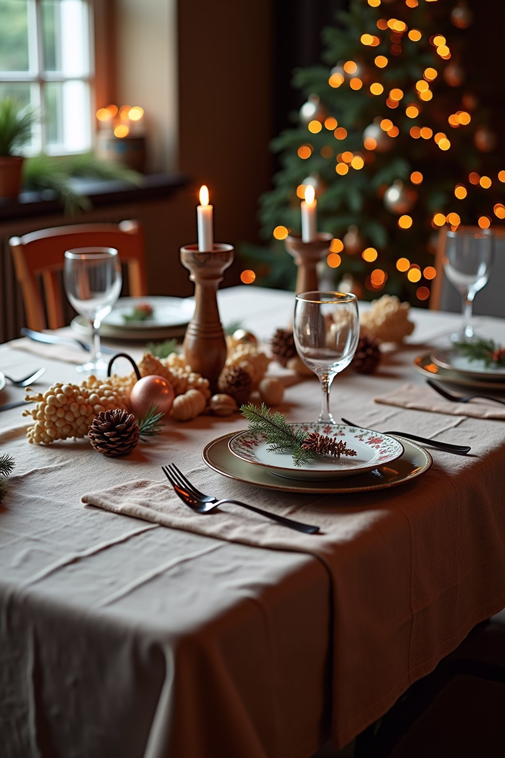 tischdecke weihnachten outline 4