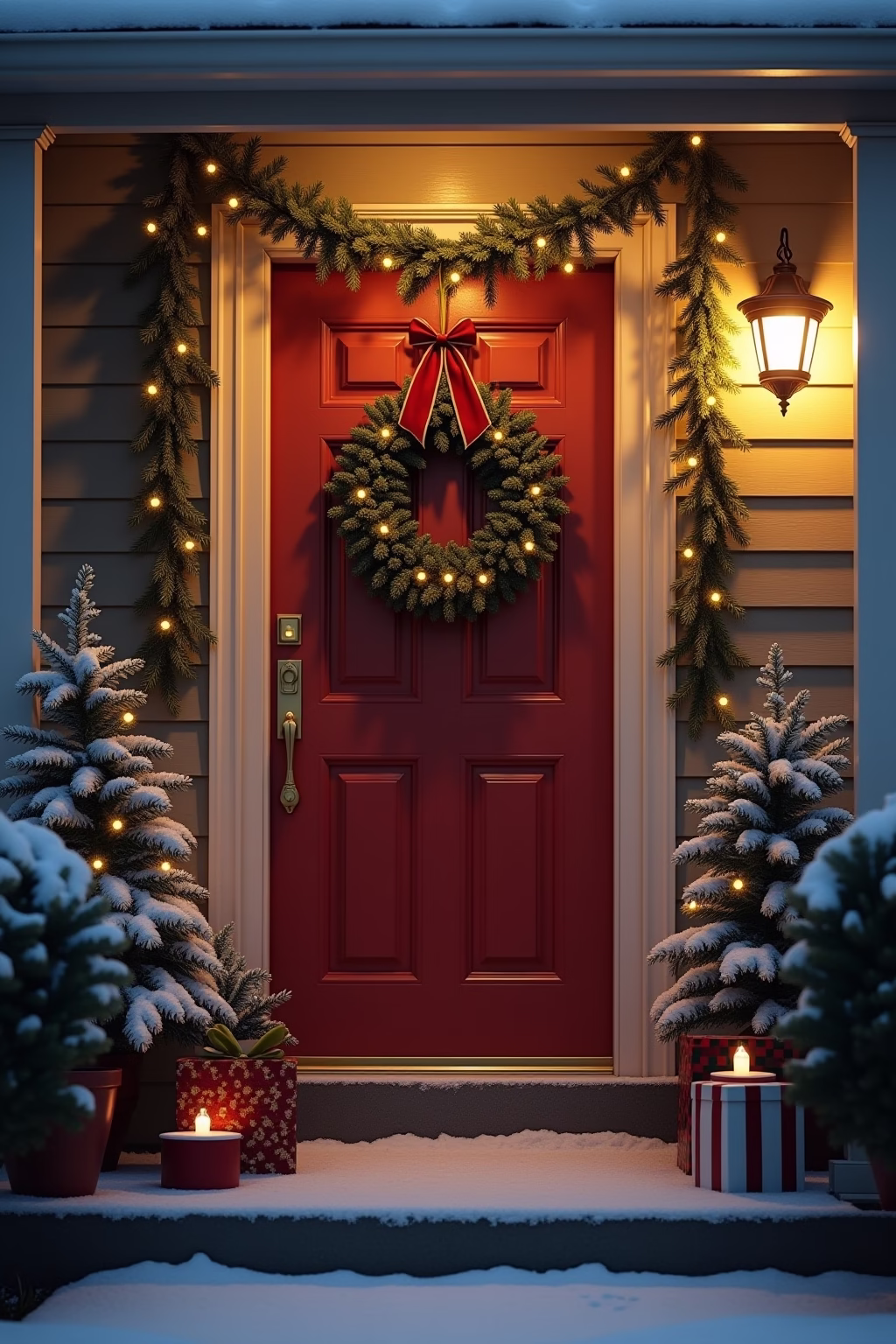 tuerdekoration weihnachten outline 1