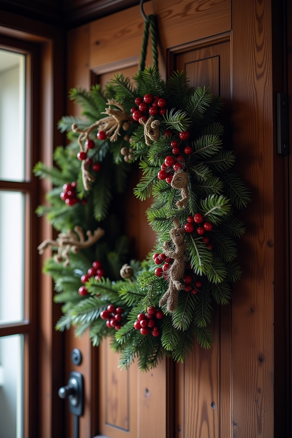 8 Türdekoration Weihnachten Ideen für festlichen Glanz 23 tuerdekoration weihnachten outline 3