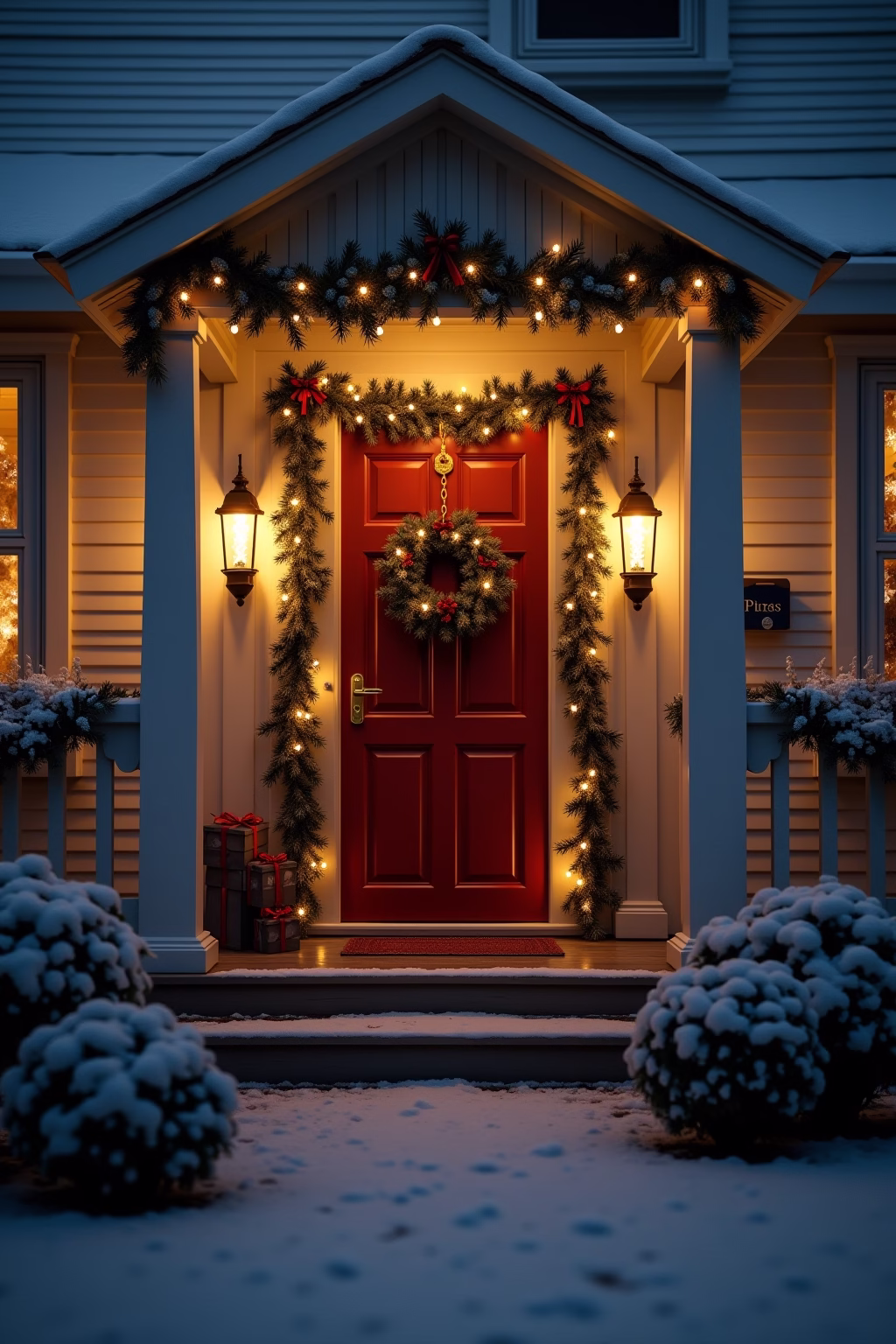 tuerdekoration weihnachten outline 6