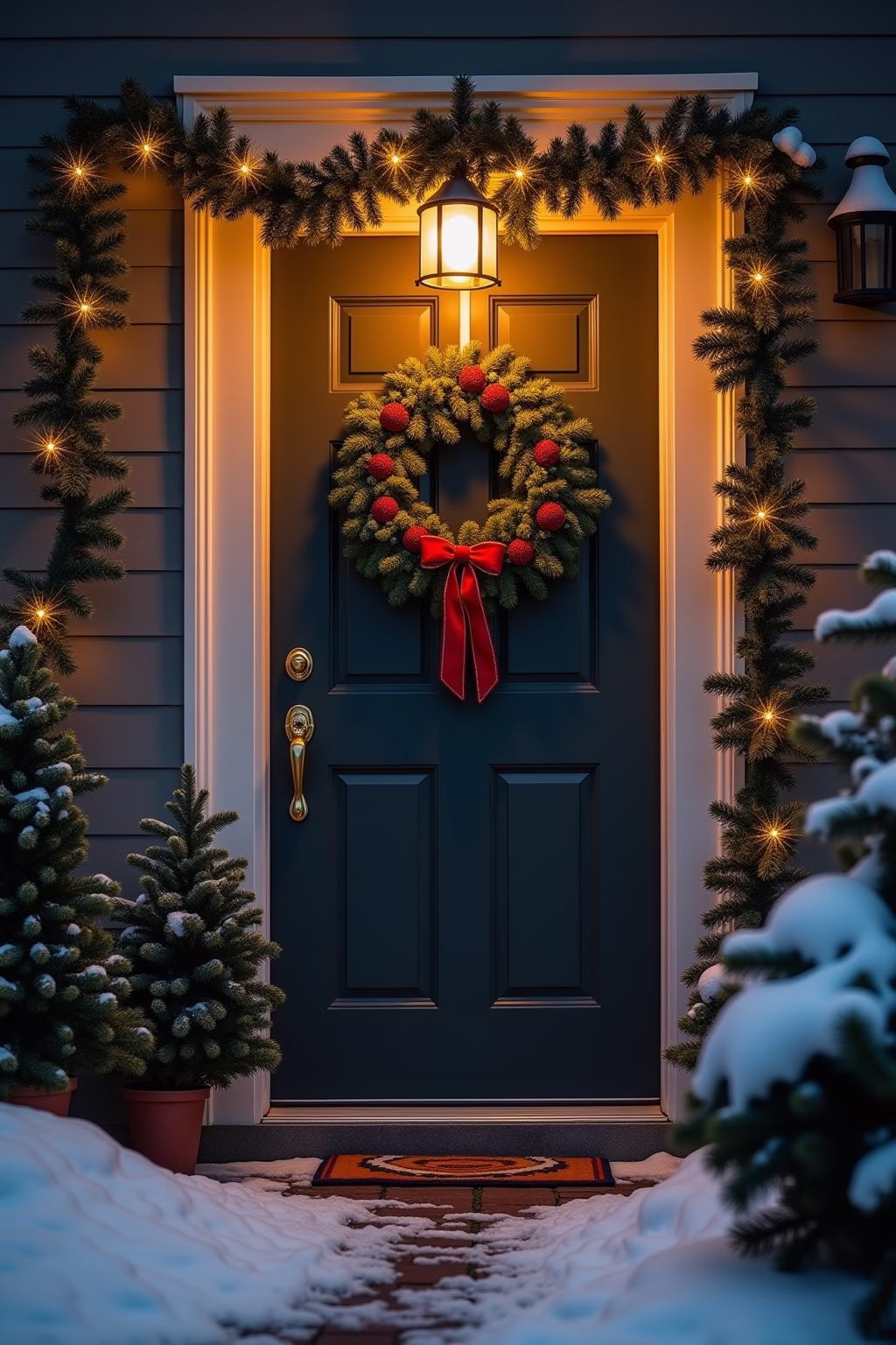 tuerdekoration weihnachten outline 8