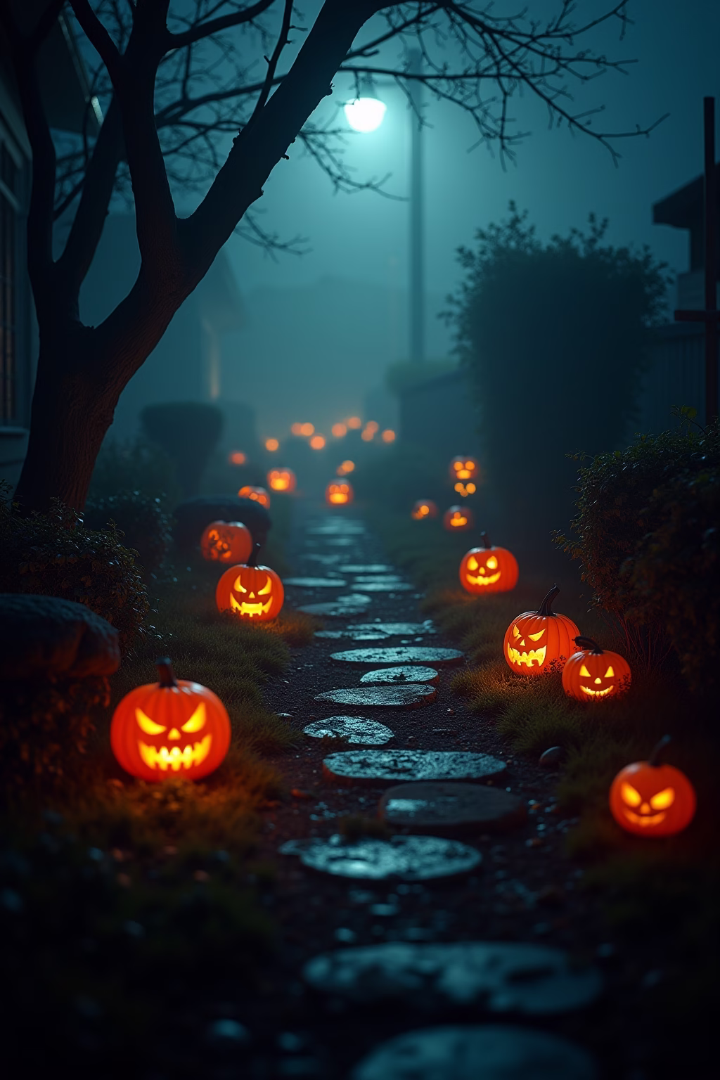 vorgarten halloween deko garten outline 5