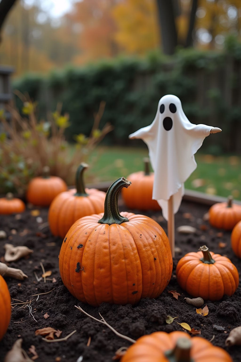 vorgarten halloween deko garten outline 8