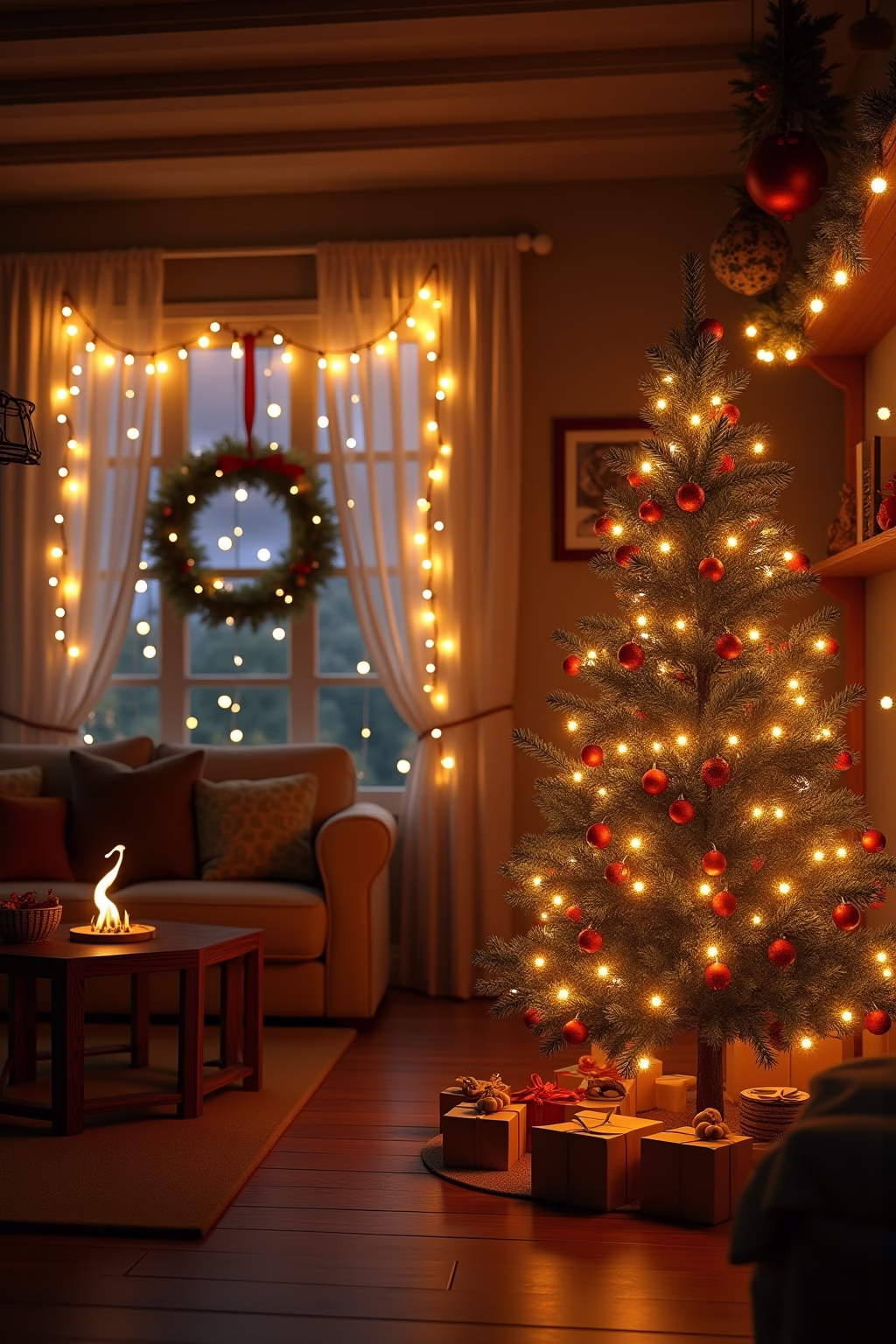 weihnachten haus dekoration outline 1