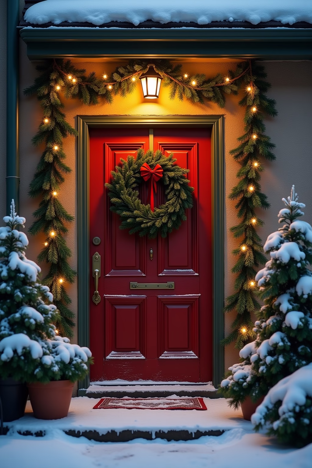 weihnachten haus dekoration outline 4