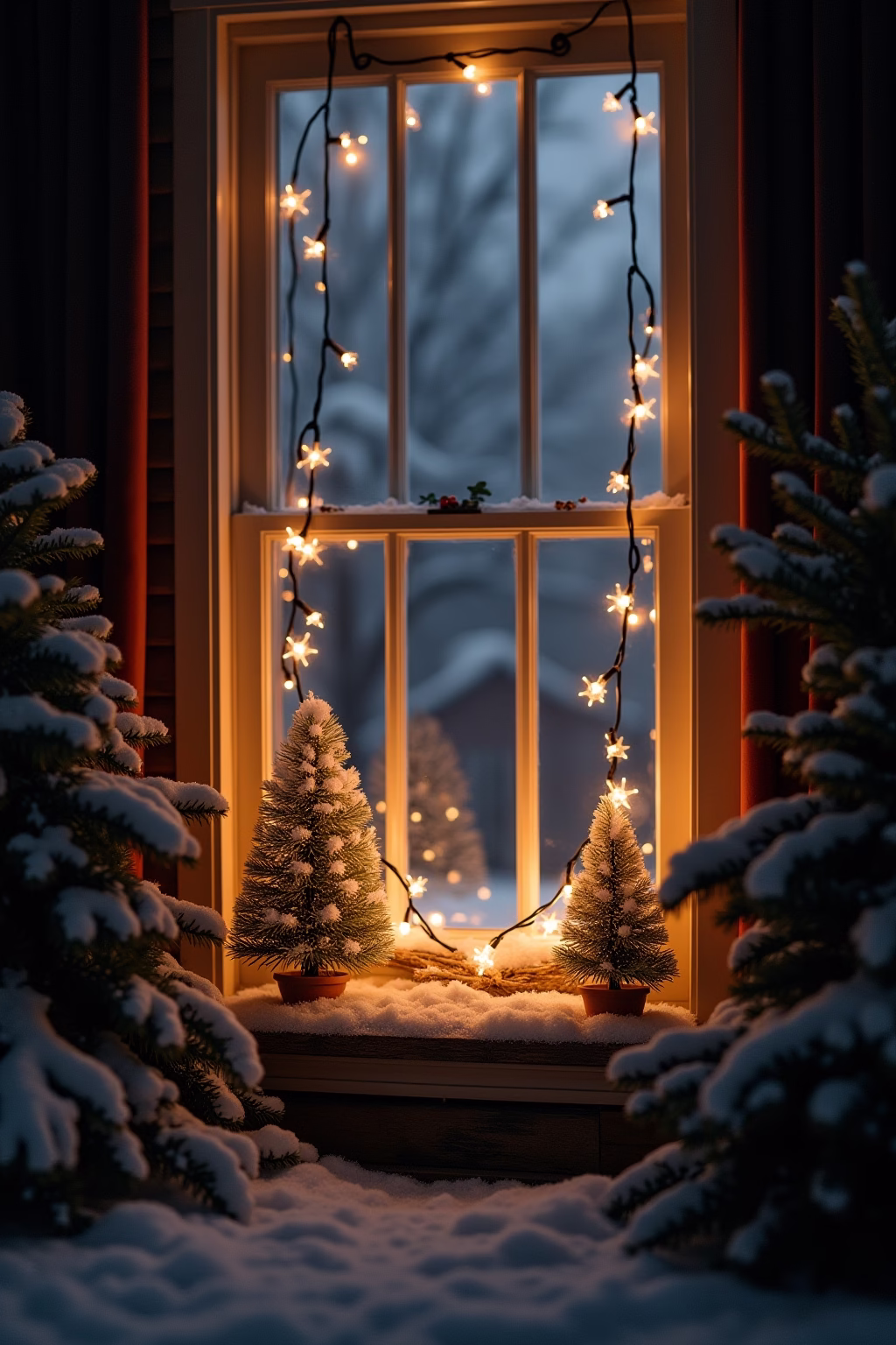 weihnachten haus dekoration outline 5