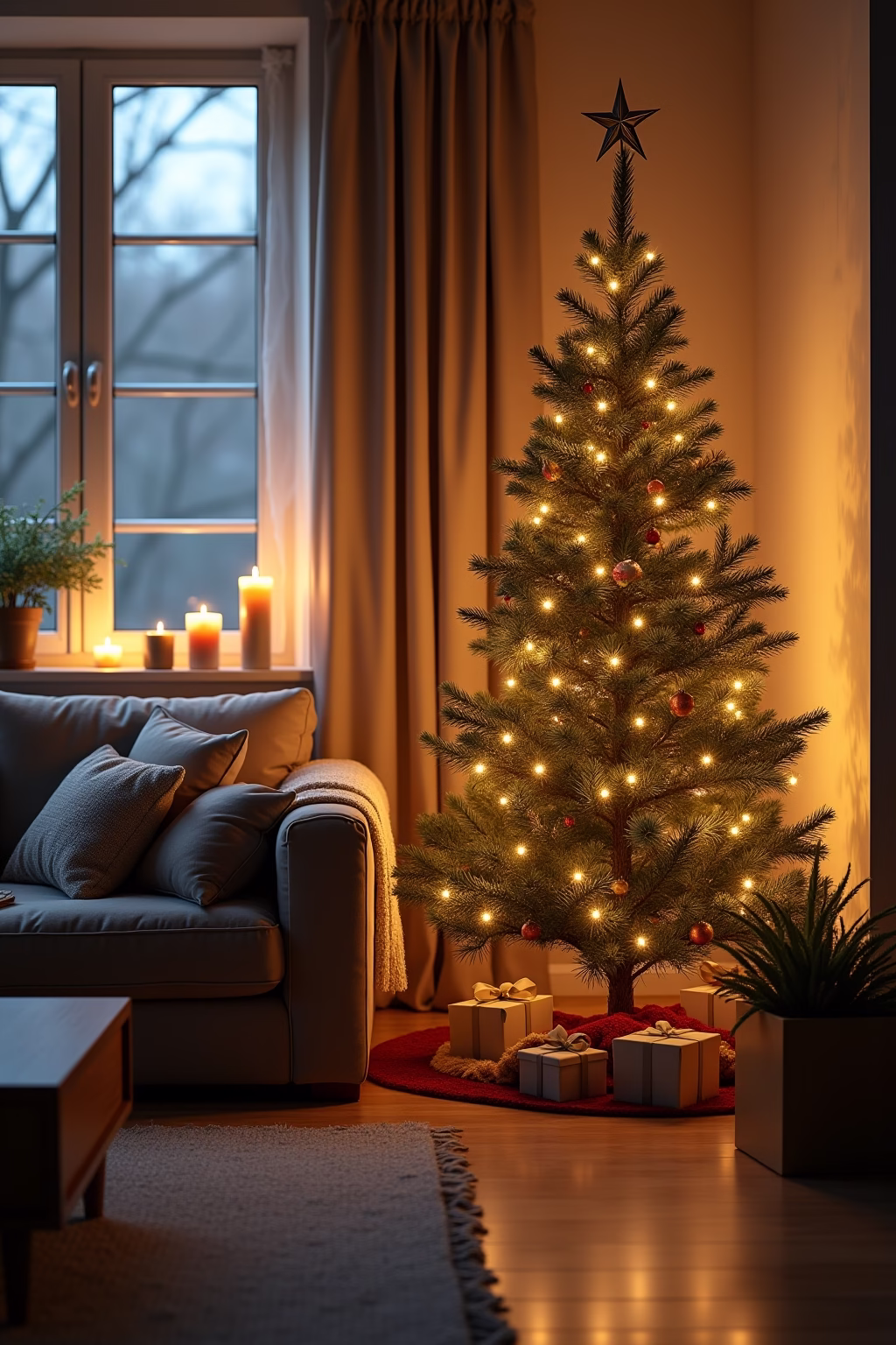 8 Wohnzimmer-Deko Ideen für stimmungsvolle Weihnachten 25 weihnachten wohnzimmer outline 3