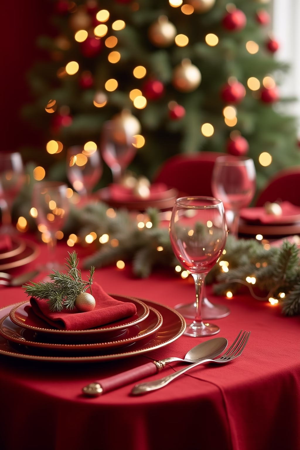 weihnachtliche tischdeko outline 5