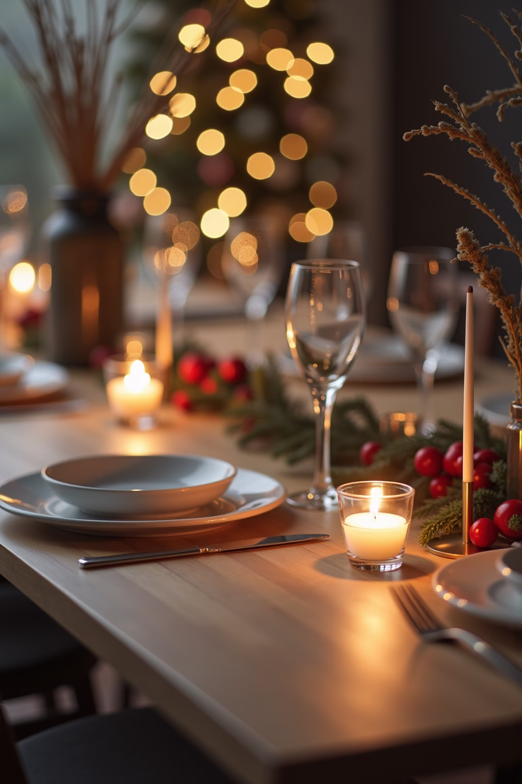 weihnachtliche tischdeko outline 8