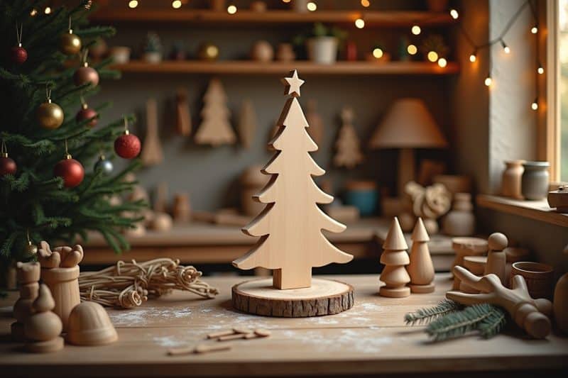 Weihnachtsbäume aus Holz selber bauen - DIY-Anleitung