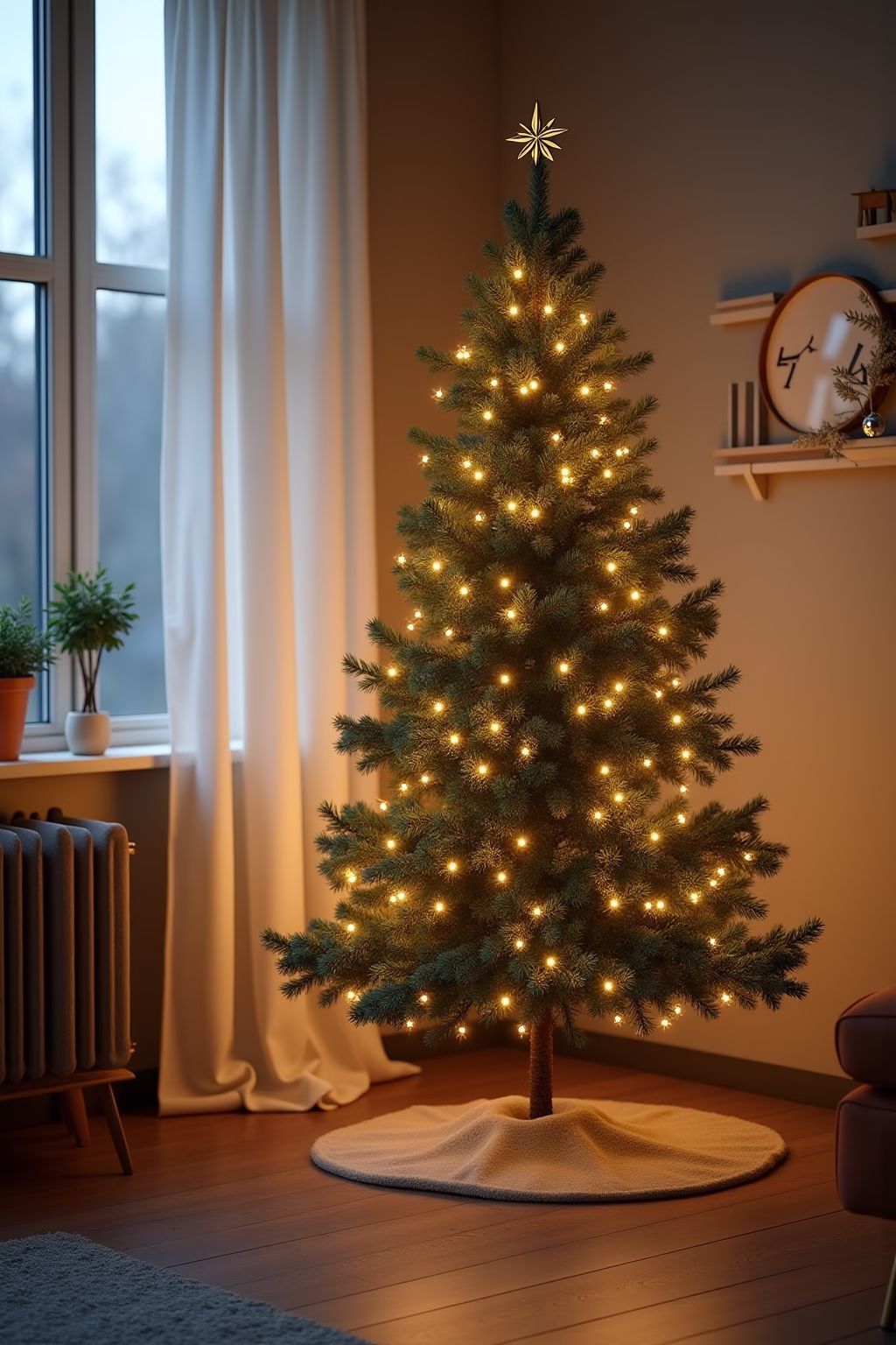 weihnachtsbaum dekoration modern outline 1