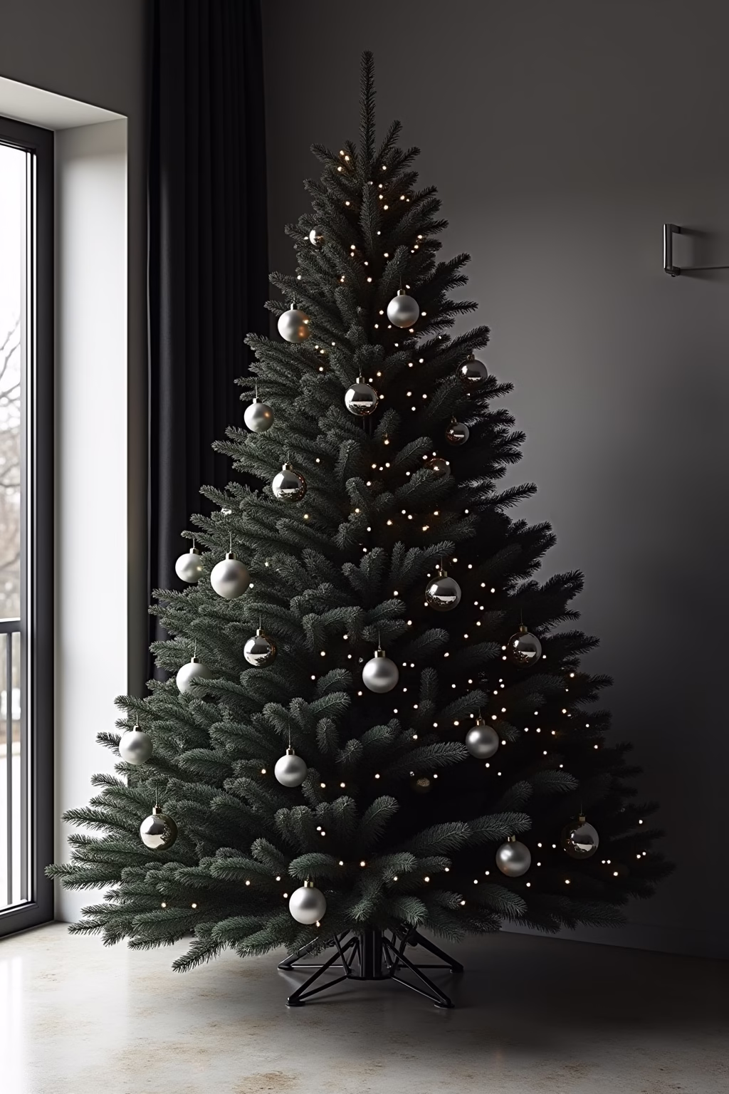 weihnachtsbaum dekoration modern outline 3