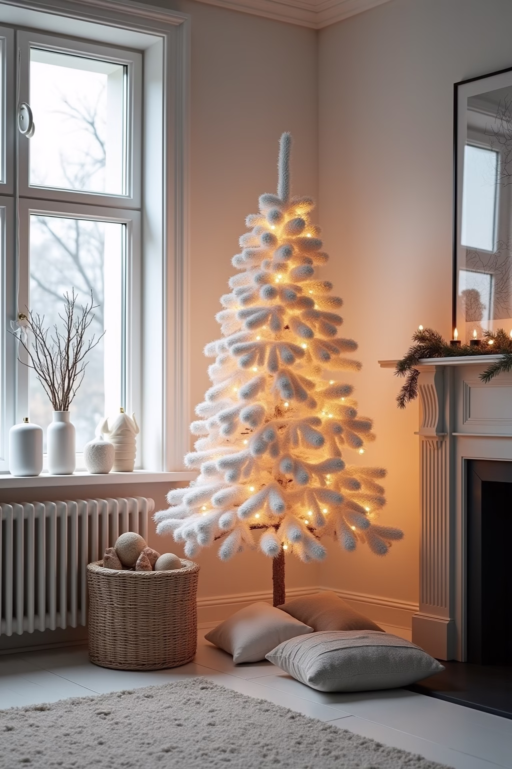 weihnachtsbaum dekoration modern outline 7