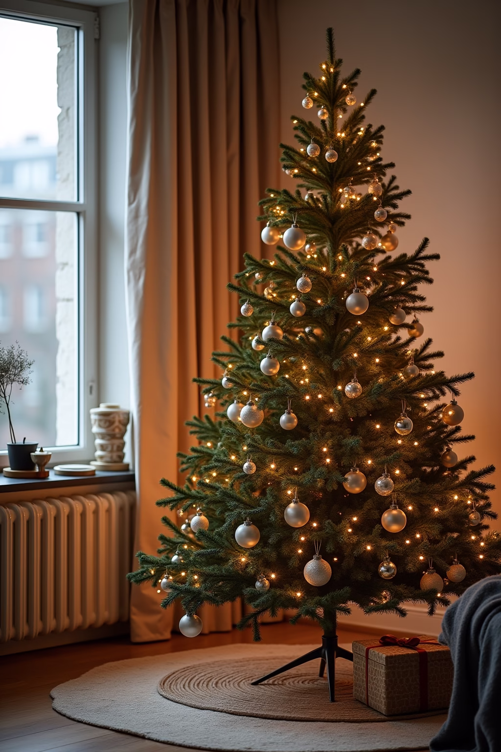 weihnachtsbaum dekoration modern outline 8