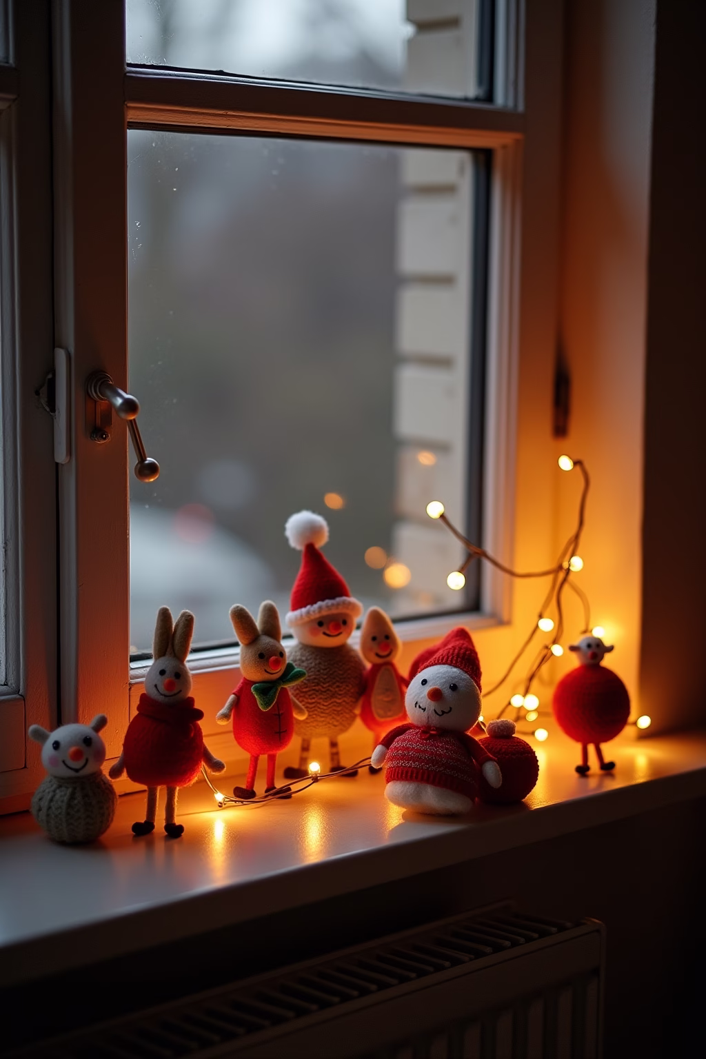 weihnachtsdeko fensterbank innen outline 8