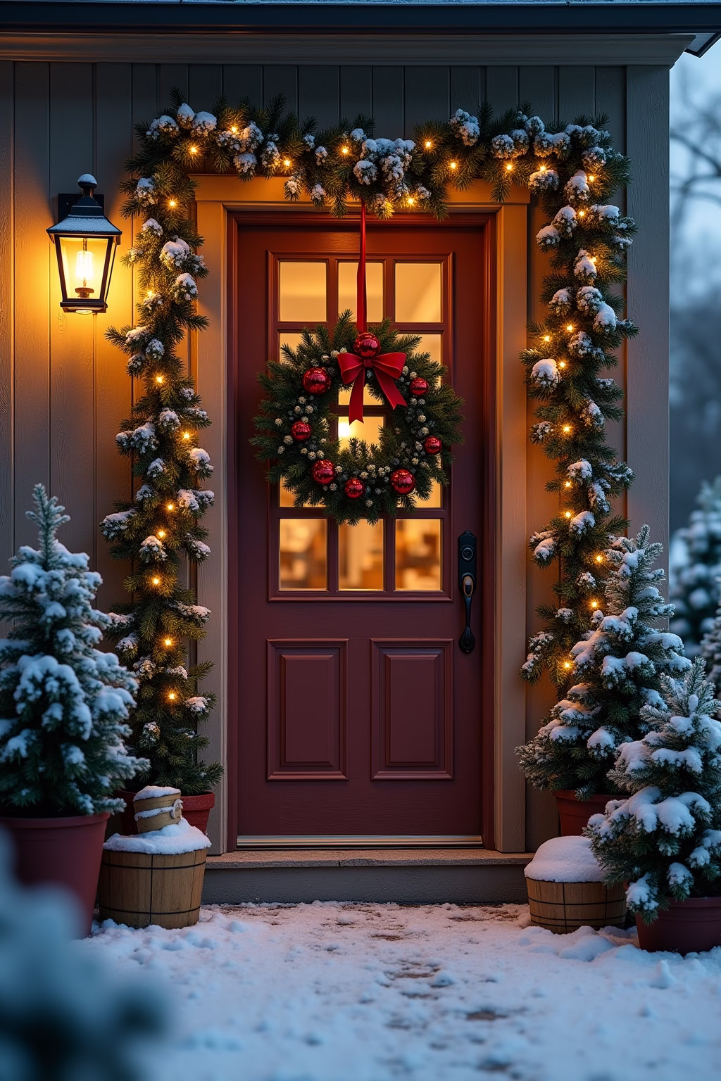 8 Weihnachtsdeko vor der Haustür Ideen zum Verzaubern 23 weihnachtsdeko vor der haustuer outline 3