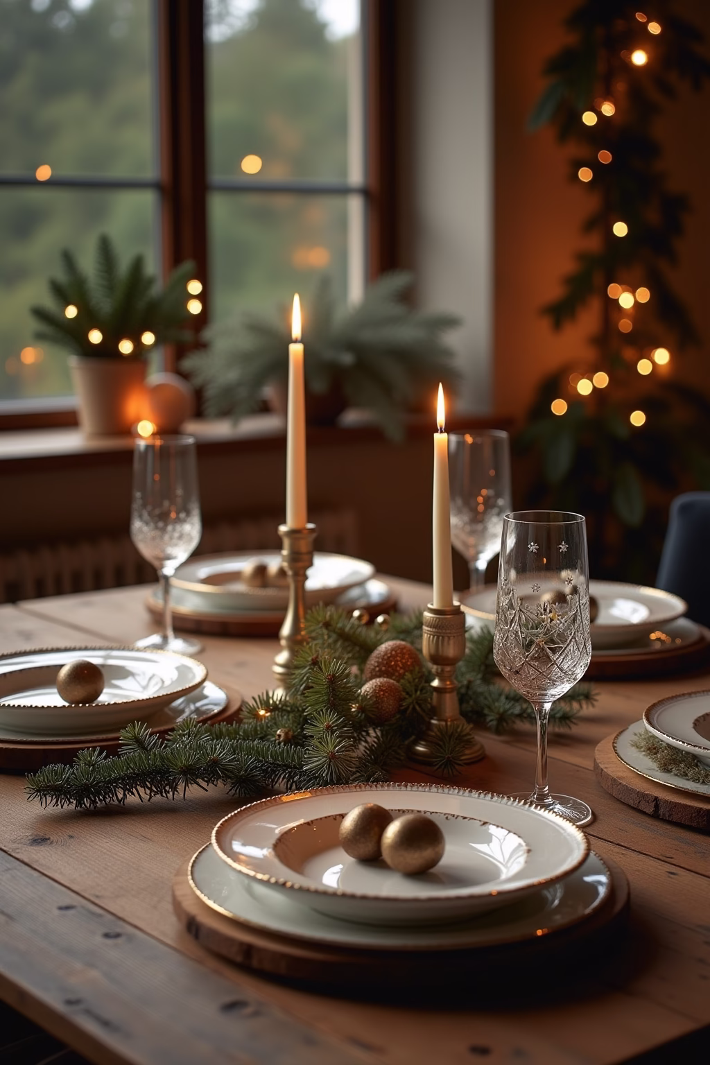 weihnachtsdekoration ideen tisch outline 4