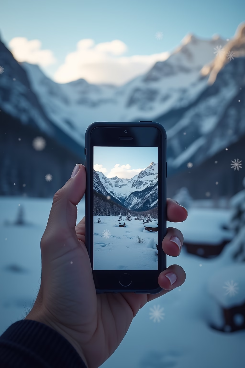 winter hintergrundbilder iphone outline 1