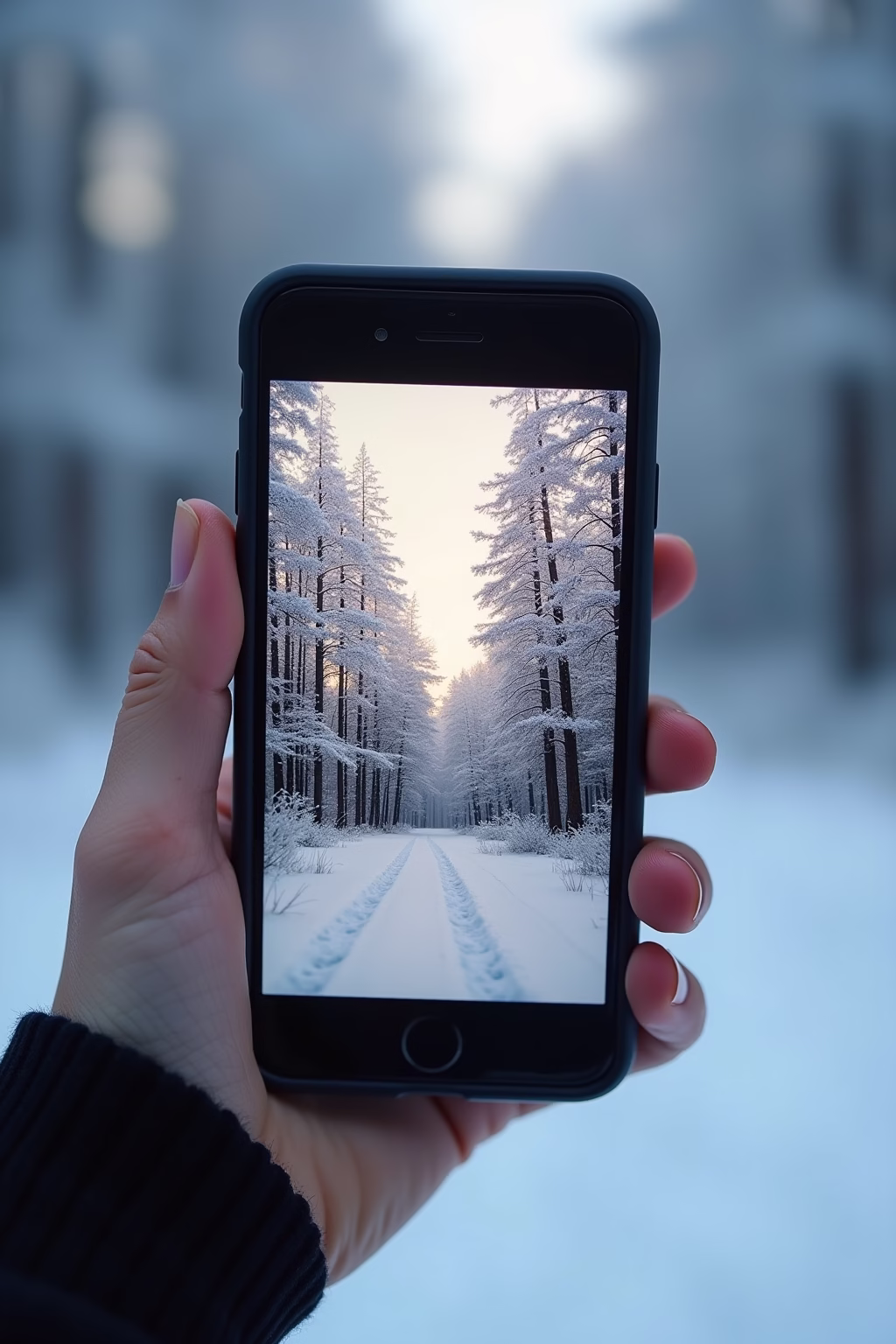 winter hintergrundbilder iphone outline 6