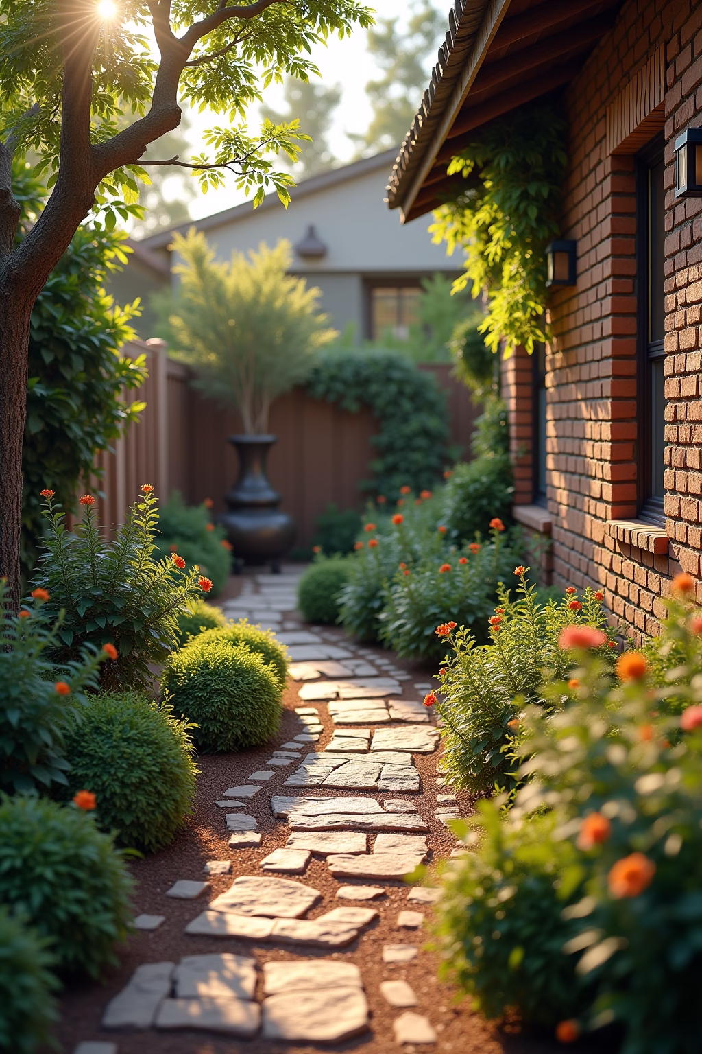 ziegelsteine garten ideen outline 2