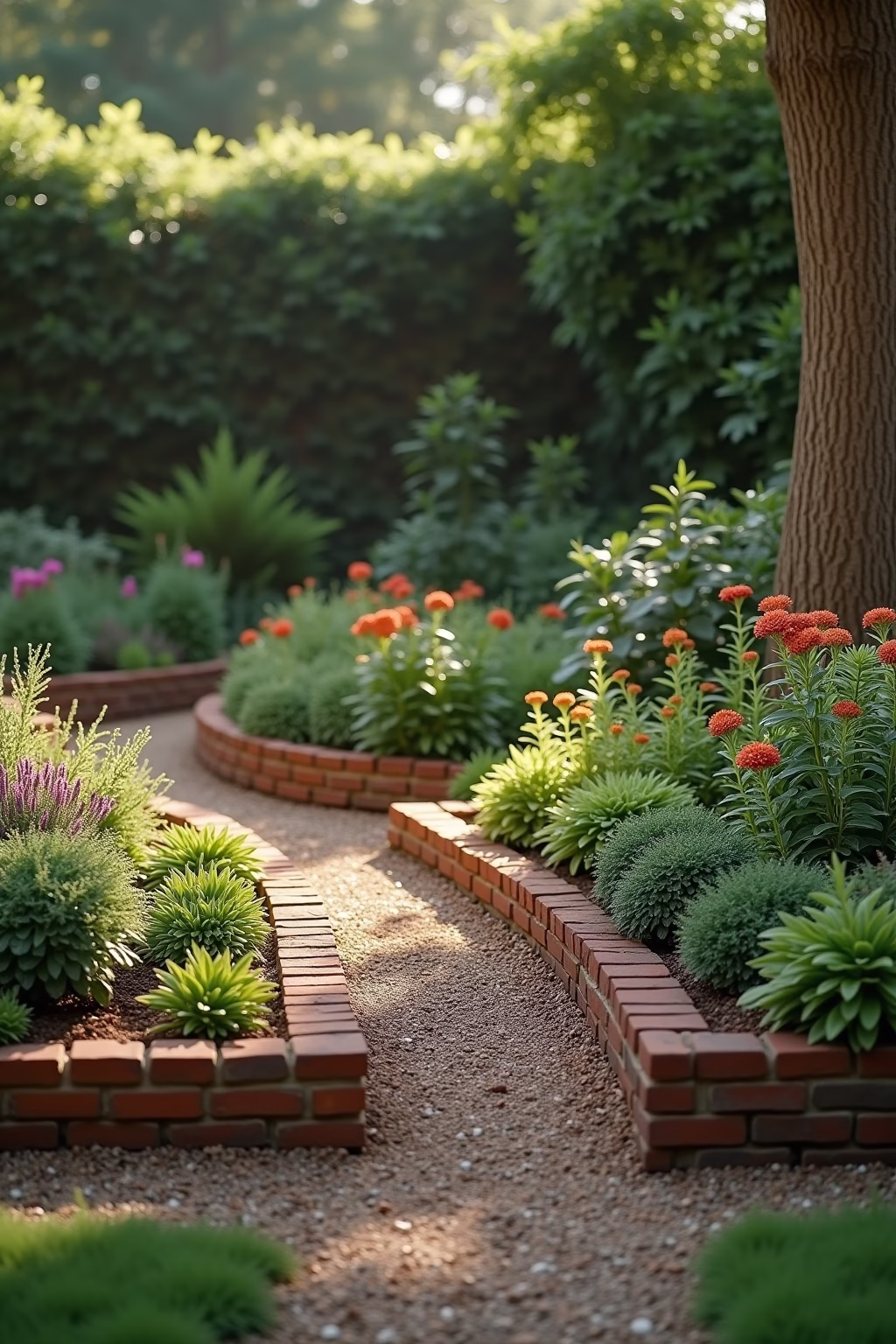 ziegelsteine garten ideen outline 5