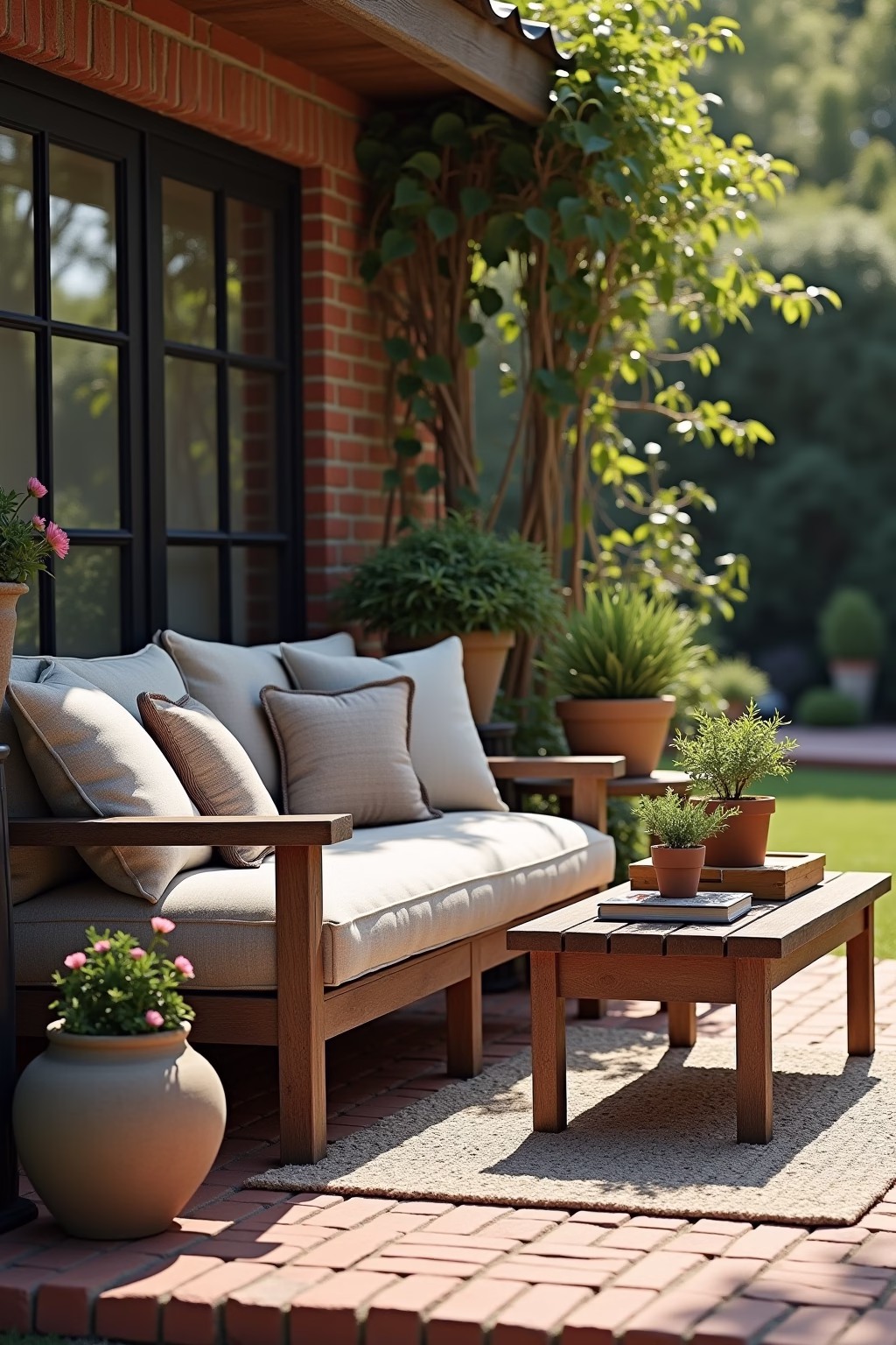 ziegelsteine garten ideen outline 8